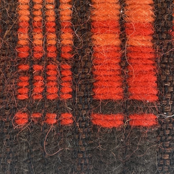 Vintage Swedish wool woolen handmade table runner - Picture 5 of 9